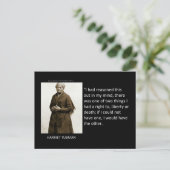 Harriet Tubman Quote Briefkaart (Staand voorkant)