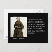 Harriet Tubman Quote Briefkaart (Voorkant / Achterkant)