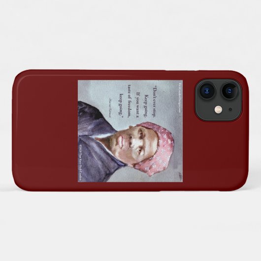 Harriet Tubman & Quote Case-Mate iPhone Case (Achterkant (horizontaal))