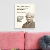 HARRIET TUBMAN Quote | Christelijke bijbelse versi Canvas Afdruk (Insitu (Woonkamer))