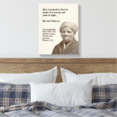 HARRIET TUBMAN Quote | Christelijke bijbelse versi Canvas Afdruk (Insitu (Slaapkamer))