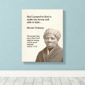 HARRIET TUBMAN Quote | Christelijke bijbelse versi Canvas Afdruk (Insitu (Houten vloer))