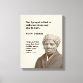 HARRIET TUBMAN Quote | Christelijke bijbelse versi Canvas Afdruk (Voorkant)