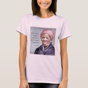Harriet Tubman & Quote Dames T-shirt