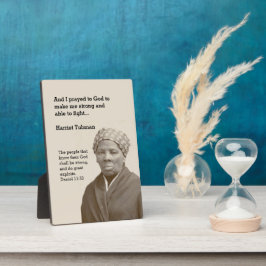 HARRIET TUBMAN Quote Fotoplaat