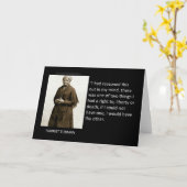 Harriet Tubman Quote Kaart (Gele Bloem)