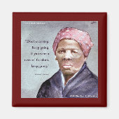 Harriet Tubman & Quote Magneet (Voorkant)