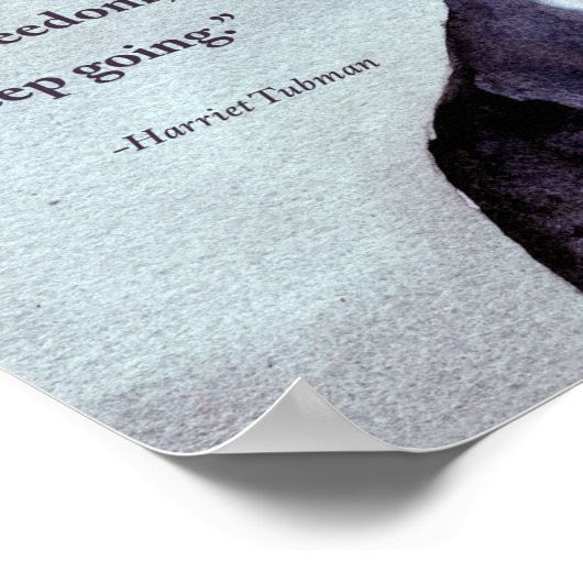 Harriet Tubman & Quote Poster (Hoek)