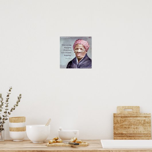 Harriet Tubman & Quote Poster (Keuken)