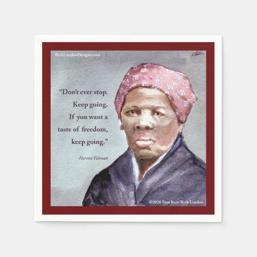 Harriet Tubman & Quote Servet (Voorkant)