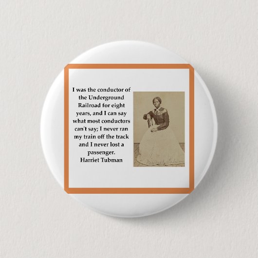 Harriet Tubman Ronde Button 5,7 Cm (Voorkant)