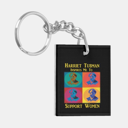 Harriet Tubman steunt vrouwen Sleutelhanger (Voorkant Links)