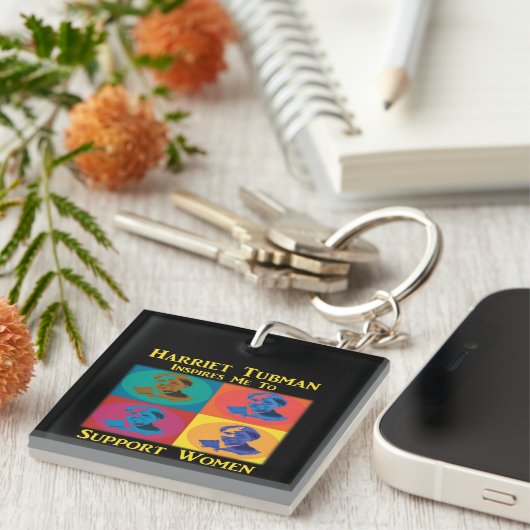 Harriet Tubman steunt vrouwen Sleutelhanger (Voorkant Rechts)