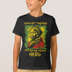 Harriet Tubman Underground Railroad Held Black His T-shirt