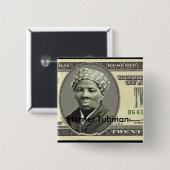 Harriet Tubman Vierkante Button 5,1 Cm (Voorkant /achterkant)