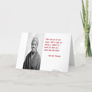Harriet Tubman "Vrijheid Of Dood" Citaat Cadeaus Kaart