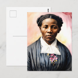 Harriet Tubman Waterverf portretkunst Briefkaart