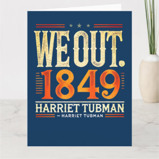 Harriet Tubman We Out 1849 Black American Geschied Kaart