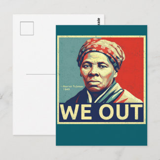 Harriet Tubman We Out Freedom Historisch Portret Briefkaart