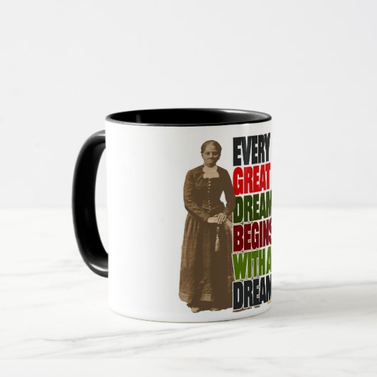 Harriet Tubman - We zijn binnen! Mok (Voorkant links)