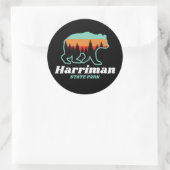 Harriman State Park Idaho ID Beer Retro Ronde Sticker (Tas)