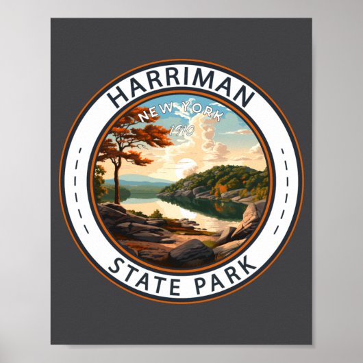 Harriman State Park New York Badge _1 Poster (Voorkant)