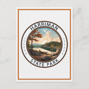 Harriman State Park New York-badge Briefkaart
