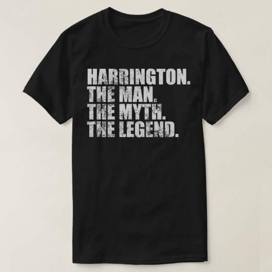 Harrington Achternaam Harrington T-shirt (Design voorkant)