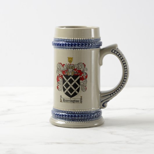 Harrington Coat of Arms Stein / Harrington Stein Bierpul (Rechts)