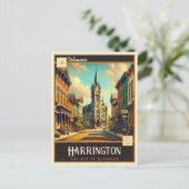 Harrington, Delaware | Oude ansichtkaart Briefkaart (Staand voorkant)