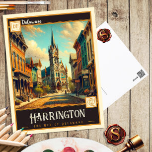 Harrington, Delaware   Oude ansichtkaart Briefkaart