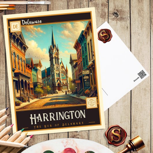 Harrington, Delaware | Oude ansichtkaart Briefkaart