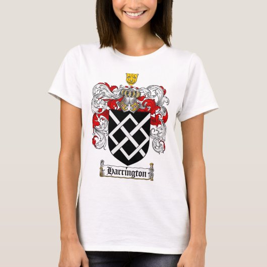 HARRINGTON FAMILIE CREST - HARRINGTON COAT OF ARMS T-SHIRT (Voorkant)