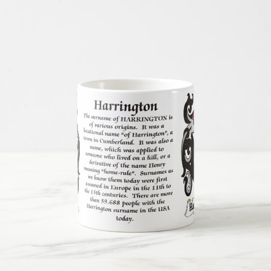 Harrington Family Coat of Arms mok (Center)