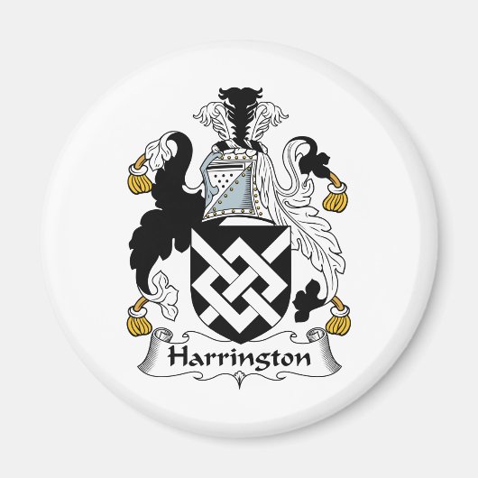 Harrington Family Crest Magneet (Voorkant)