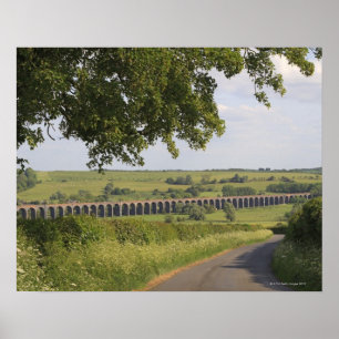 Harringworth Viaduct, Rutland. Ook bekend als Poster