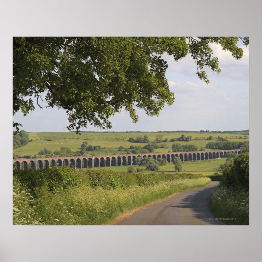 Harringworth Viaduct, Rutland. Ook bekend als Poster (Voorkant)