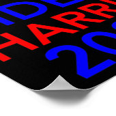 Harris 2020 Hebreeuws Israël stemt Joden op Joe Bi Poster (Hoek)