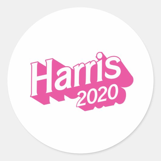 Harris 2020 Pink Pride Ronde Sticker (Voorkant)