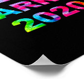 Harris 2020 Verkiezingstijl Dye  Hippie Poster (Hoek)