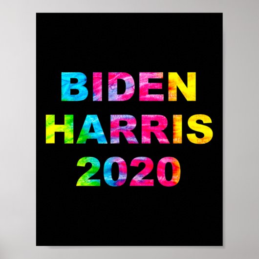 Harris 2020 Verkiezingstijl Dye  Hippie Poster (Voorkant)