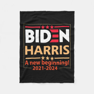 Harris 2021-2024 Een nieuw begin Fleece Deken