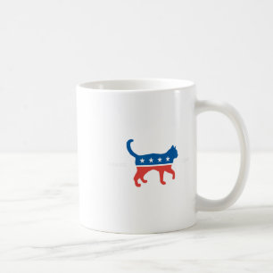 Harris 2024 Democraat Cat - Stem op Kamala W Elect Koffiemok
