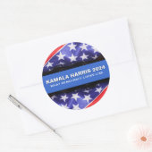 HARRIS 2024 Democratie Campagne Ronde Sticker (Envelop)