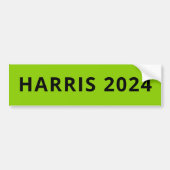 Harris 2024 eenvoudige moderne aangepaste tekst br bumpersticker (Voorkant)