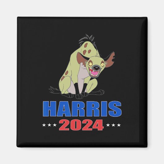 Harris 2024 Funny Hyena Magneet (Voorkant)