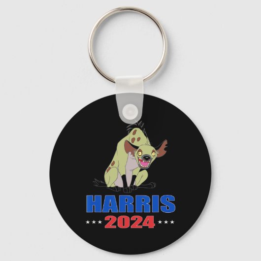 Harris 2024 Funny Hyena Sleutelhanger (Voorkant)