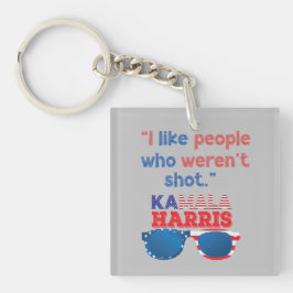 Harris 2024 Grappig Ik hou van mensen die niet zij Sleutelhanger