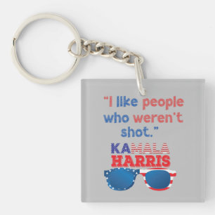 Harris 2024 Grappig Ik hou van mensen die niet zij Sleutelhanger
