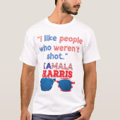 Harris 2024 Grappig Ik hou van mensen die niet zij T-shirt (Voorkant)